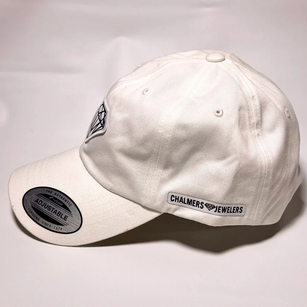 Yupoong The Classics Chalmers Jewelers Diamond White Adjustable‎ Dad Hat Cap